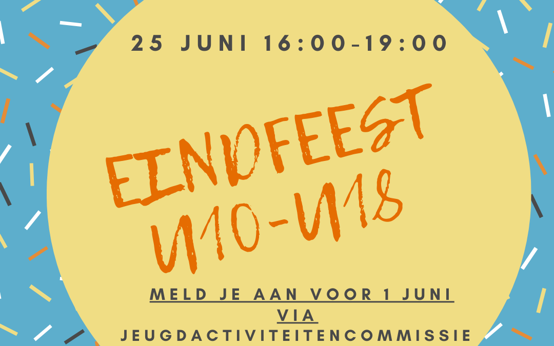 Eindfeest jeugd 25 juni