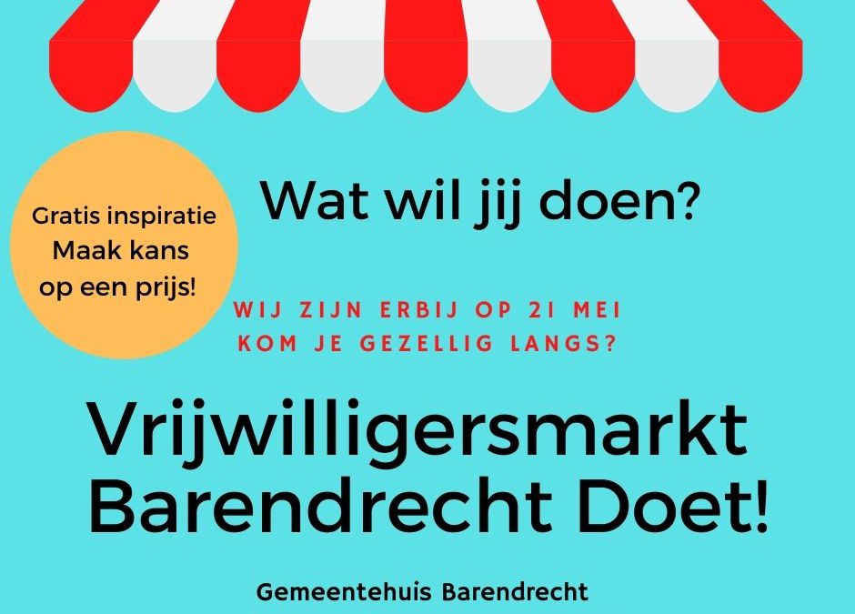 Vrijwilligersmarkt Barendrecht Doet!