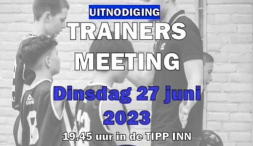 Trainersmeeting 27 juni