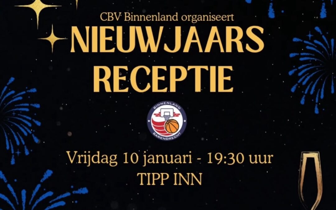 Nieuwjaarsreceptie 10 januari