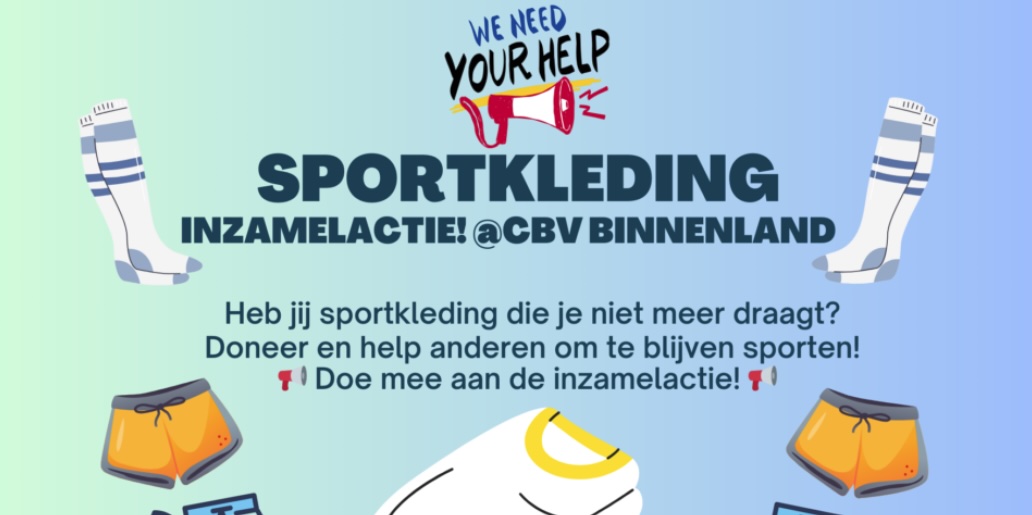 Sportkleding inzamelactie, 8 en 12 maart