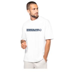 Volwassenen BinBar Oversized T-shirt - White